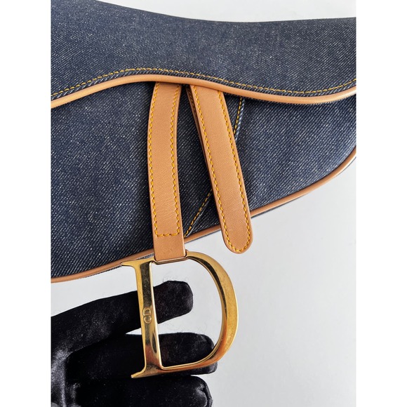 Vintage Dior denim saddle - Picture 3 of 6
